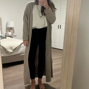 Floor length cardigan